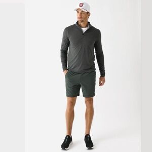 Vuori Men's Ease Performance Half Zip Grey Size Large